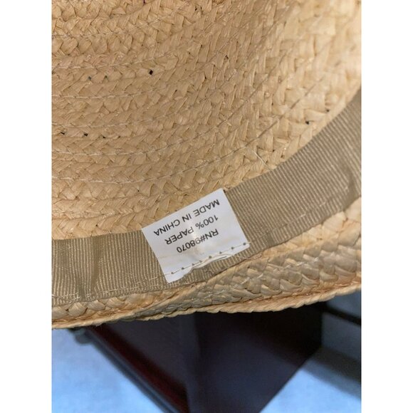 Kentucky Derby Handmade Floral Wide-Brim Straw Hat With Vibrant Flowers Butterfl - Picture 3 of 11